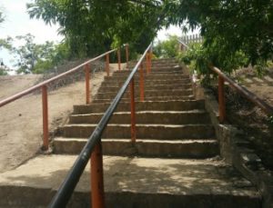 Reach San Benito Parks San Juan Bautista - mission stairs